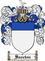 Sancton coat of arms family crest download
