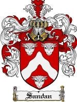 Sandan coat of arms family crest download
