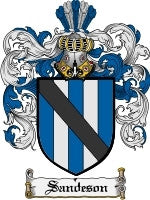 Sandeson coat of arms family crest download