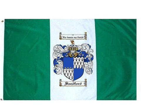 Sandford family crest coat of arms flag