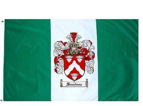 Sandone family crest coat of arms flag