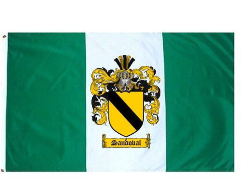 Sandoval family crest coat of arms flag