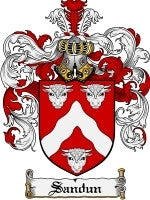 Sandun coat of arms family crest download