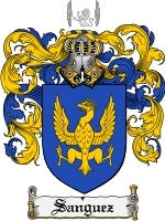 Sanguez coat of arms family crest download