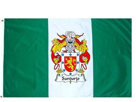 Sanjurjo family crest coat of arms flag