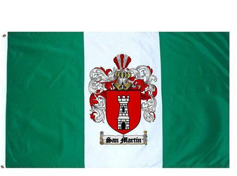 Sanmartin family crest coat of arms flag