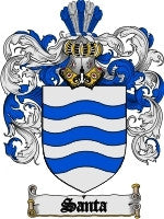 Santa coat of arms family crest download