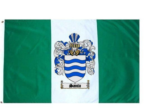 Santa family crest coat of arms flag
