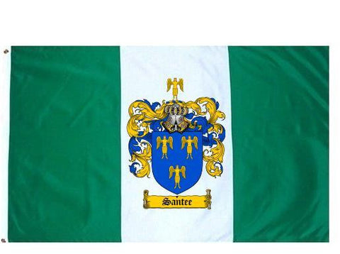 Santee family crest coat of arms flag