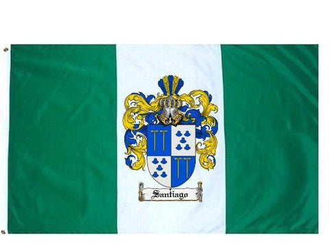 Santiago family crest coat of arms flag