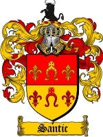 Santic coat of arms family crest download