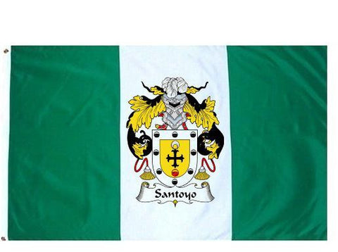 Santos family crest coat of arms flag