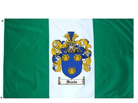 Sants family crest coat of arms flag