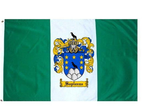 Sapienza family crest coat of arms flag