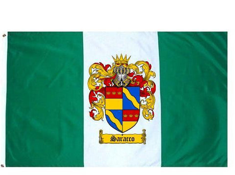 Saracco family crest coat of arms flag