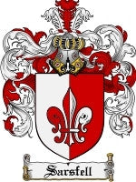 Sarsfell coat of arms family crest download