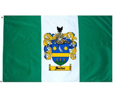 Sartor family crest coat of arms flag