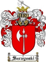 Sarzynski coat of arms family crest download