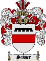 Sasser family crest coat of arms emailed to you within 24 hours ...