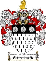 Satterthwaite coat of arms family crest download