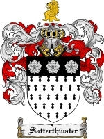 Satterthwater coat of arms family crest download