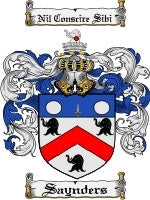 Saynders coat of arms family crest download