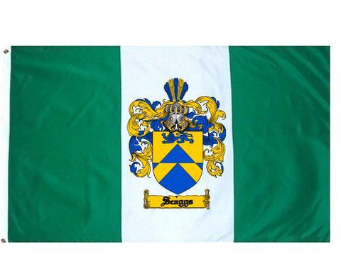 Scaggs family crest coat of arms flag