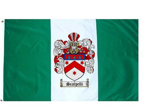 Scarpelli family crest coat of arms flag