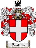 Scattola coat of arms family crest download