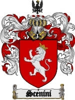 Scenini coat of arms family crest download