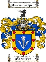 Schairpe coat of arms family crest download