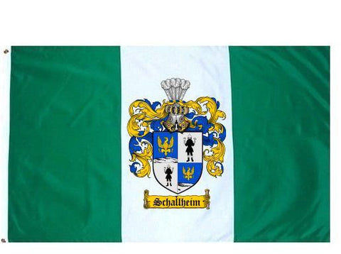 Schallheim family crest coat of arms flag