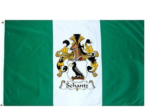 Schantz family crest coat of arms flag