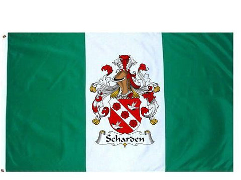 Scharden family crest coat of arms flag