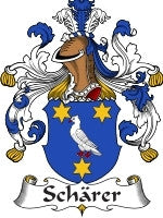 Scharer coat of arms family crest download