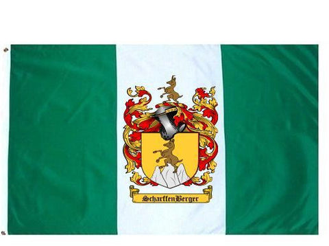 Scharffenberger family crest coat of arms flag