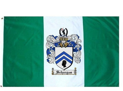 Schargus family crest coat of arms flag
