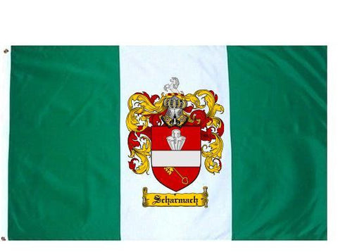 Scharmach family crest coat of arms flag