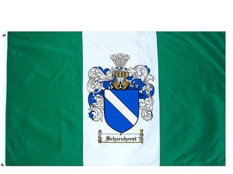 Scharnhorst family crest coat of arms flag