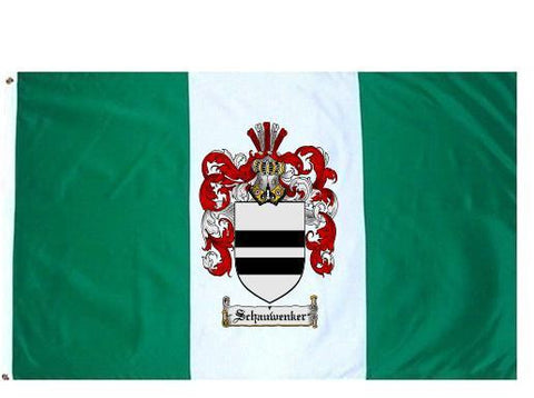 Schauwenker family crest coat of arms flag