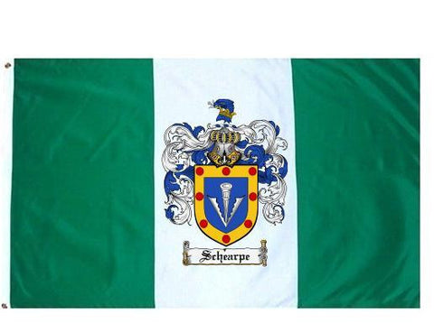 Schearpe family crest coat of arms flag