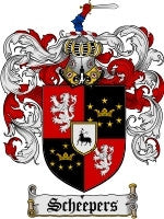 Scheepers coat of arms family crest download
