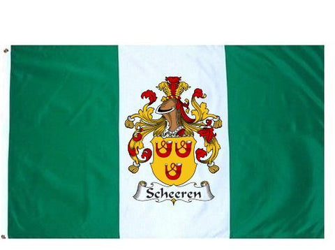 Scheeren family crest coat of arms flag