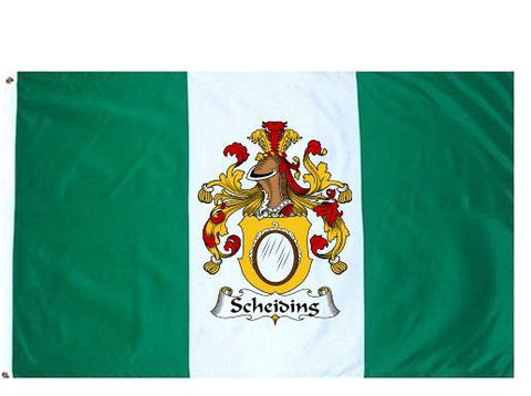 Scheiding family crest coat of arms flag