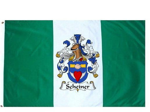 Scheiner family crest coat of arms flag