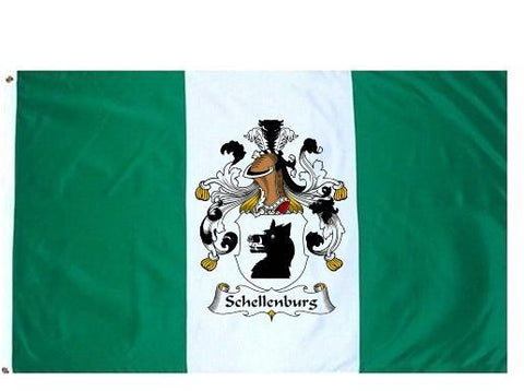 Schellenburg family crest coat of arms flag