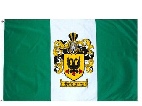 Scheltinga family crest coat of arms flag