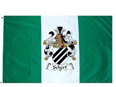 Scherf family crest coat of arms flag