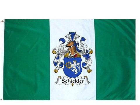 Schickler family crest coat of arms flag