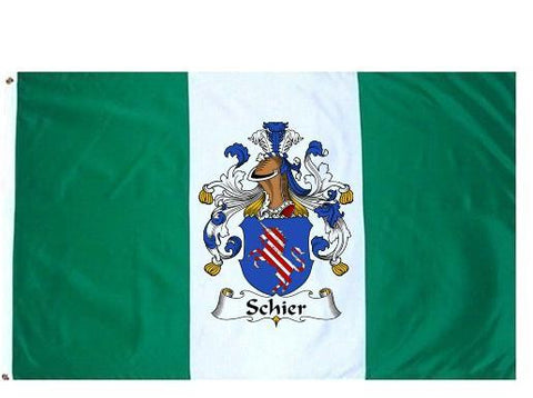 Schier family crest coat of arms flag